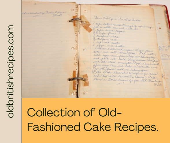 Old cake recipes collection featured image.