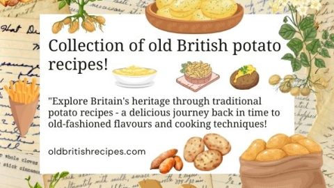 Collection of old British potato recipes featured image.