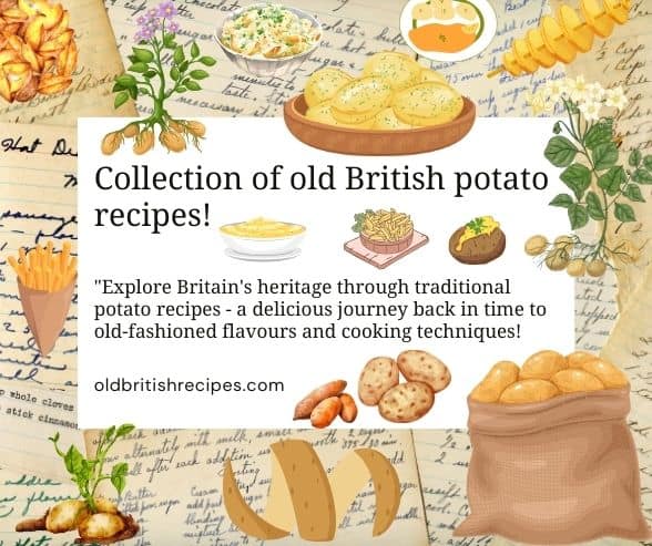 Collection of old British potato recipes featured image.