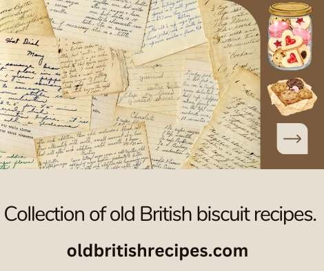 Collection of old British biscuit recipes featured image.