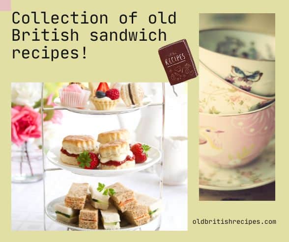 Collection of old sandwich recipes featured image.