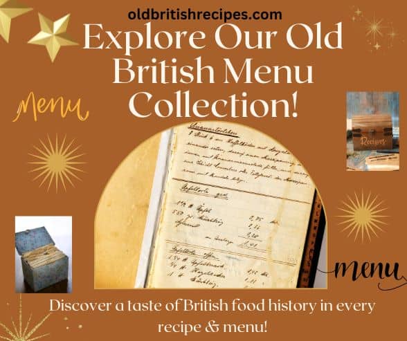 Collection of old British menus featured image.