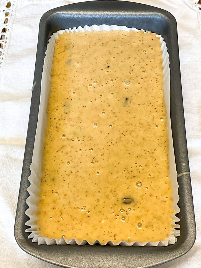 Jocks loaf in loaf pan unbaked.