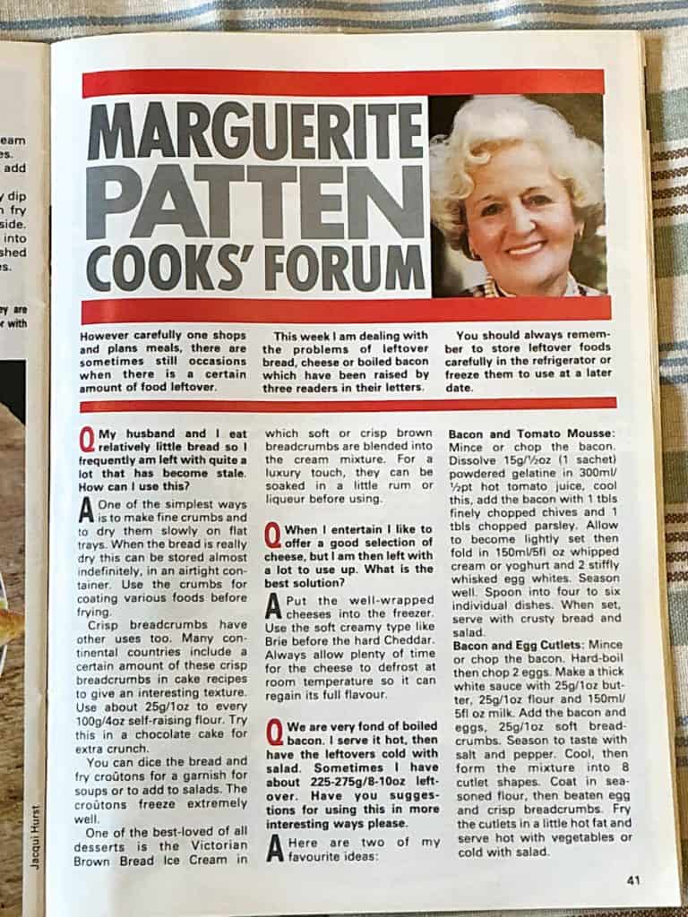 Cooks forum page from cooks weekly magazine.