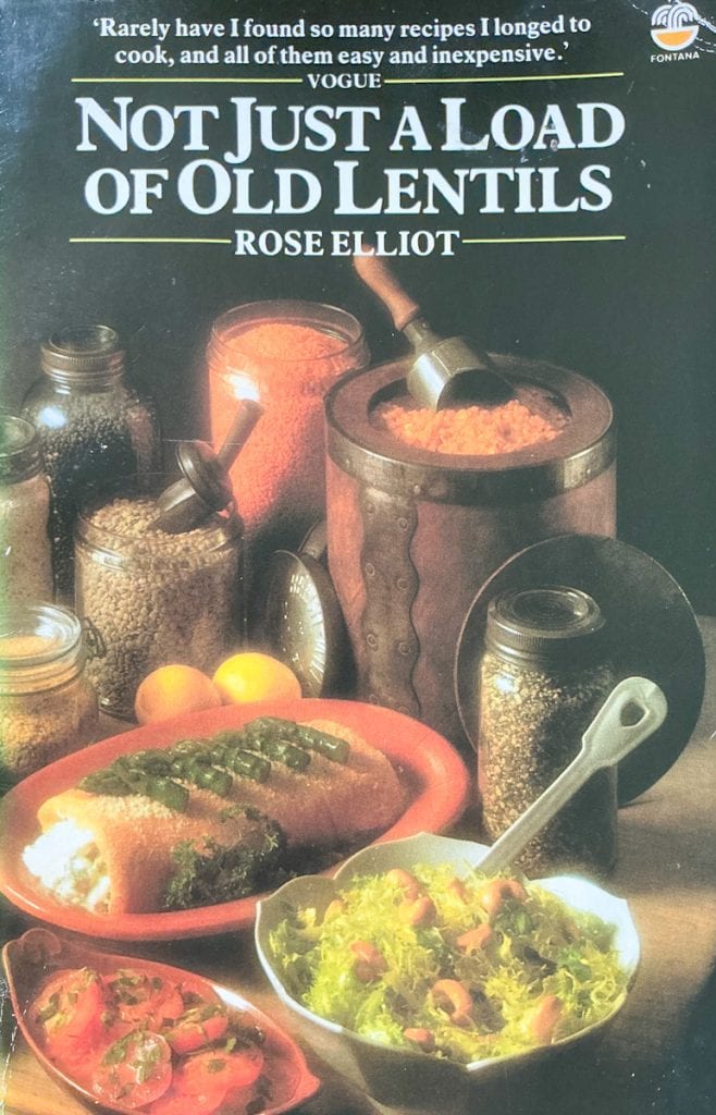 Photo of Rose Elliot's Not just a load of old lentils book cover.